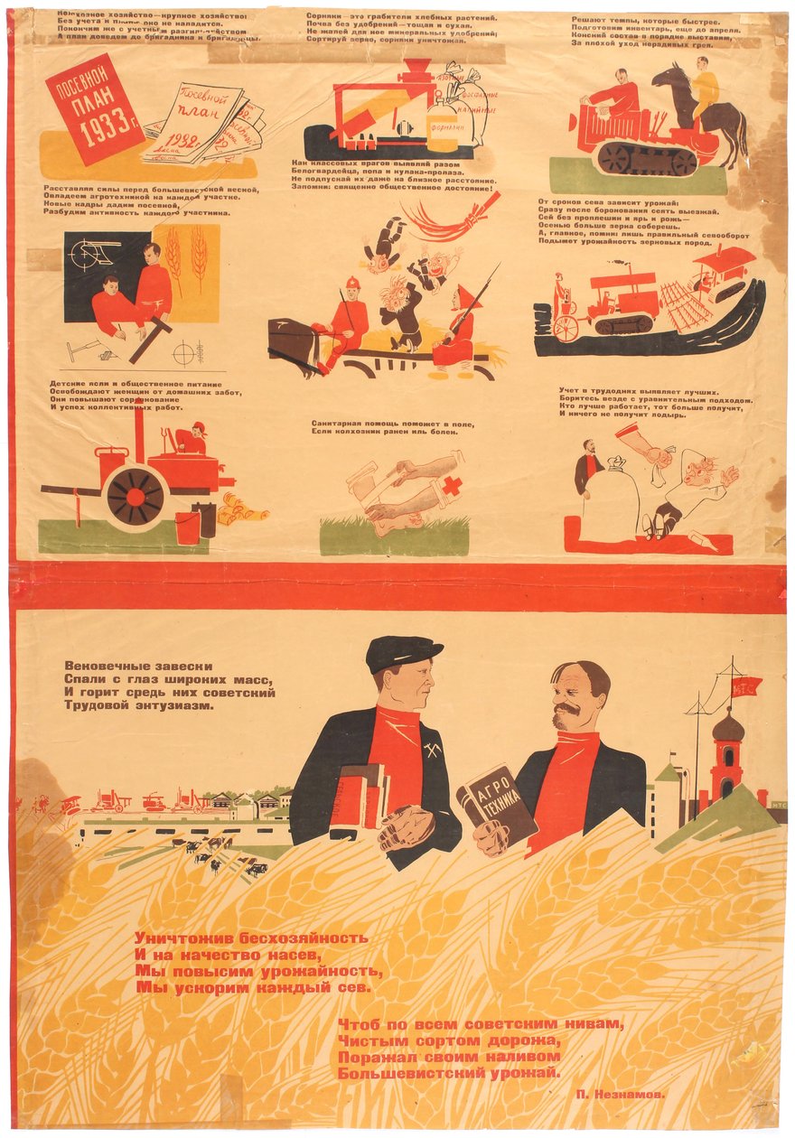 Piani di collettivizzazione per il 1933 da Deni