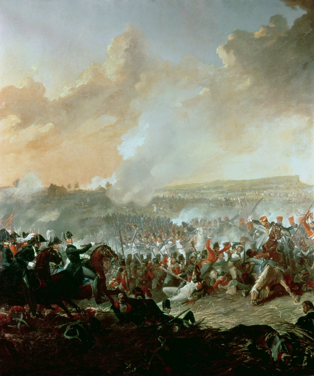 La battaglia di Waterloo, 18 giugno 1815 (dettaglio) da Denis Dighton