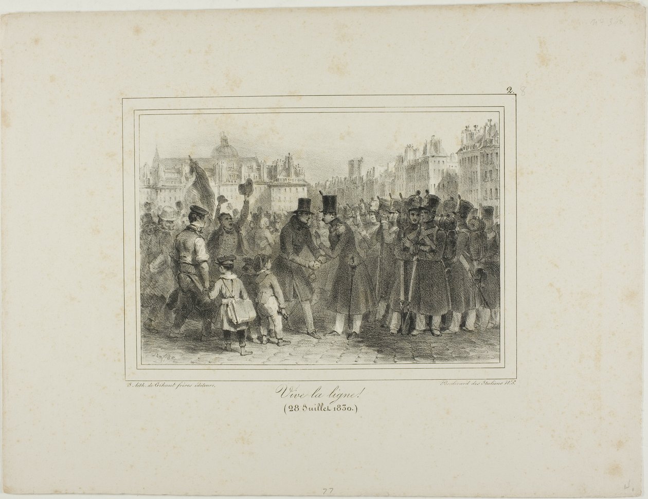 Lunga vita alle truppe! da Denis Auguste Marie Raffet