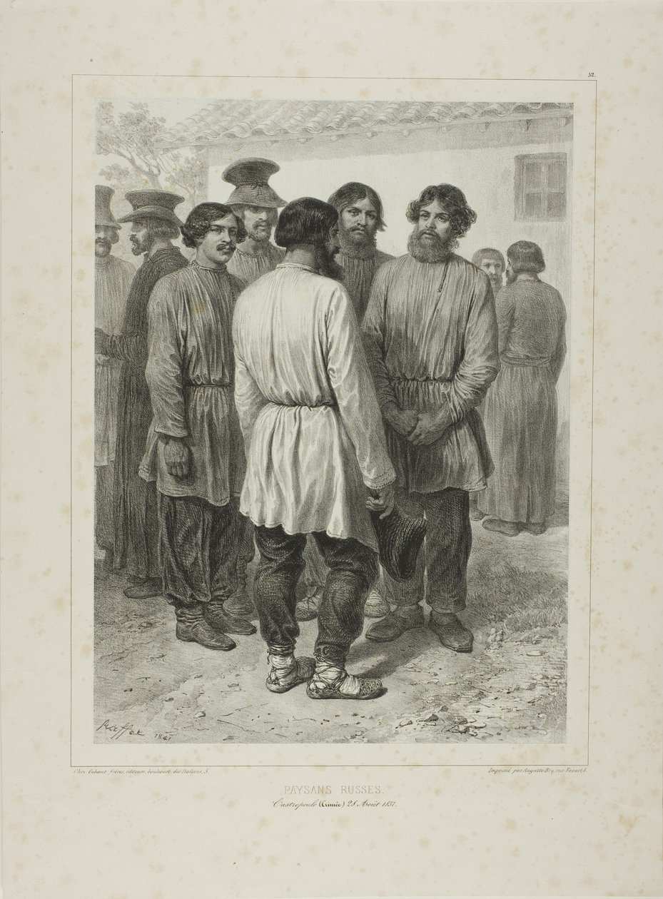 Contadini russi da Denis Auguste Marie Raffet