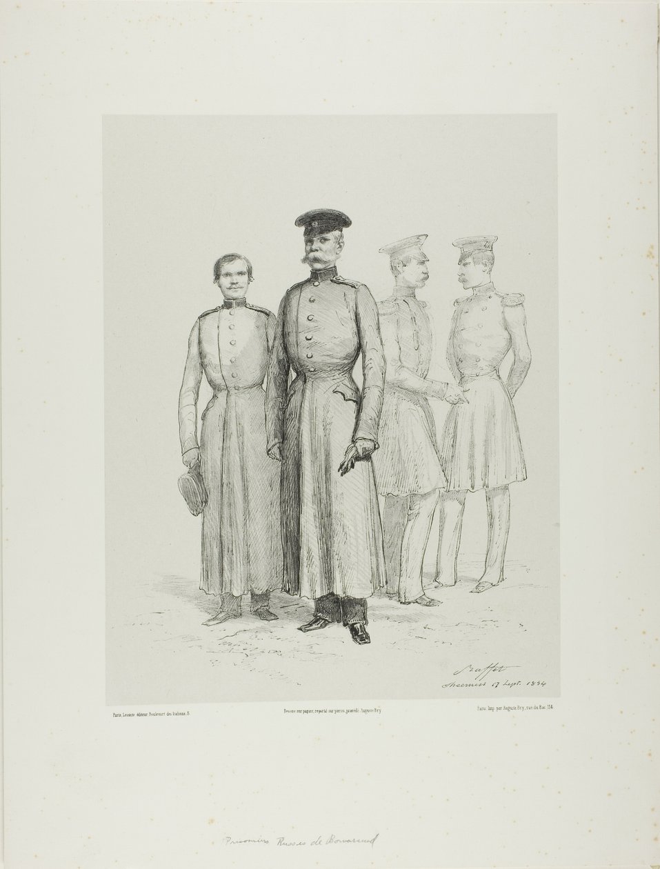 Prigionieri russi di Bomarsud da Denis Auguste Marie Raffet