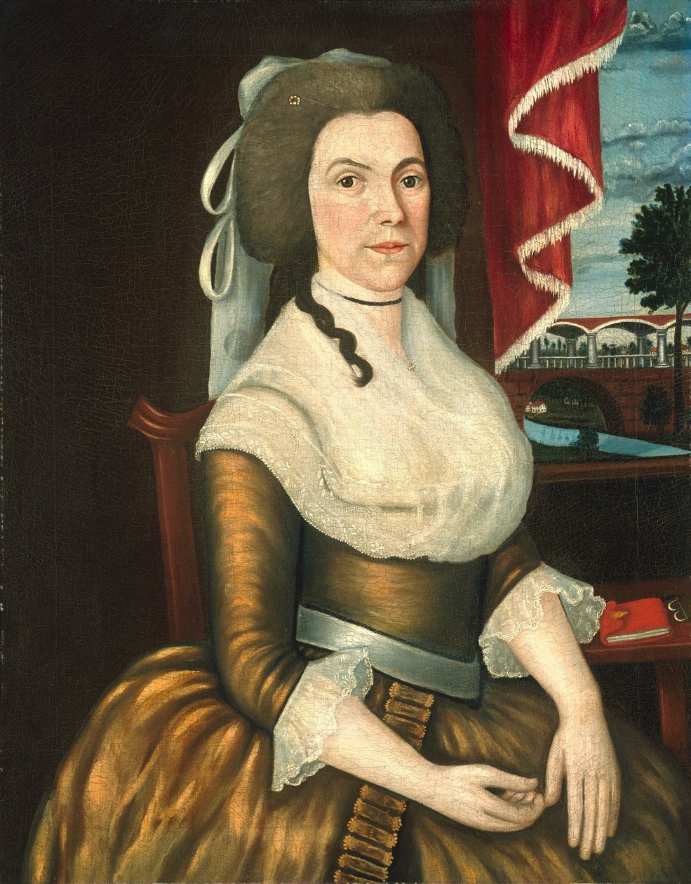 Signora Elizabeth Noyes Denison, c. 1790 da Denison Limner