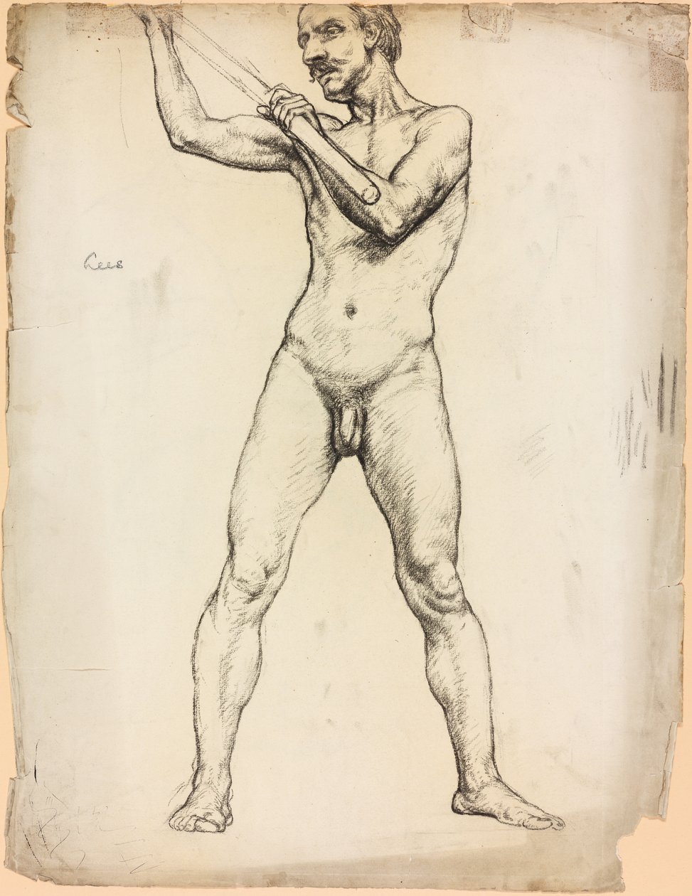 Studio di una figura maschile da Derwent Lees