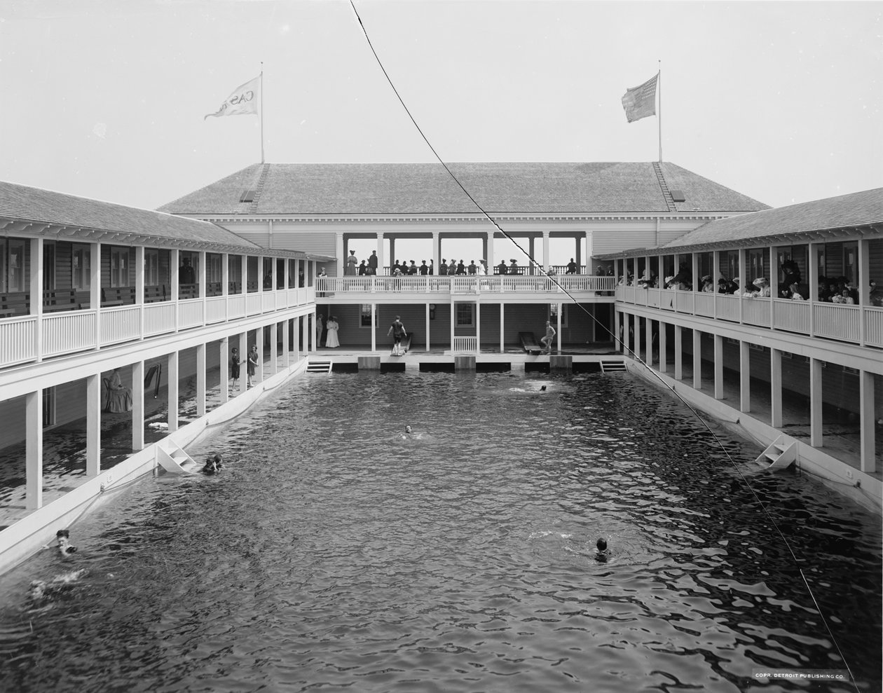 Piscina nel casinò, Palm Beach, Florida, c.1905 da Detroit Publishing Co.