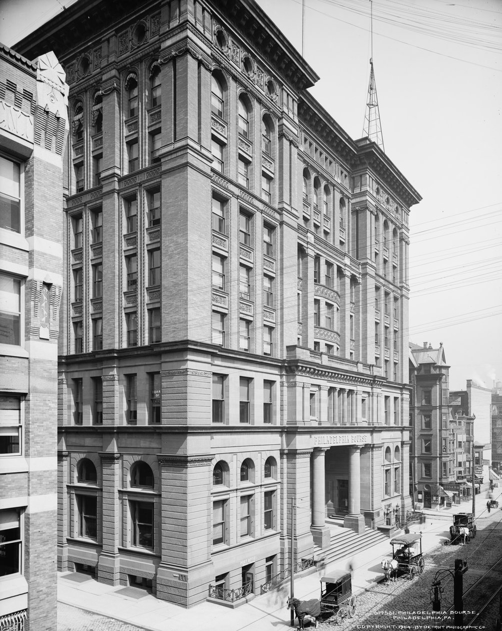 Philadelphia Bourse, Philadelphia, Pennsylvania, c.1904 da Detroit Publishing Co.