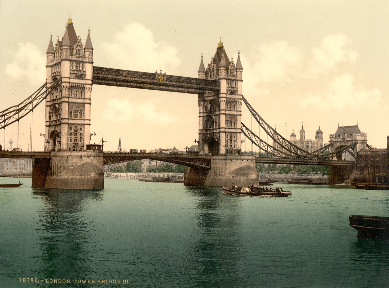 Tower Bridge, Londra da Detroit Photographic Co.