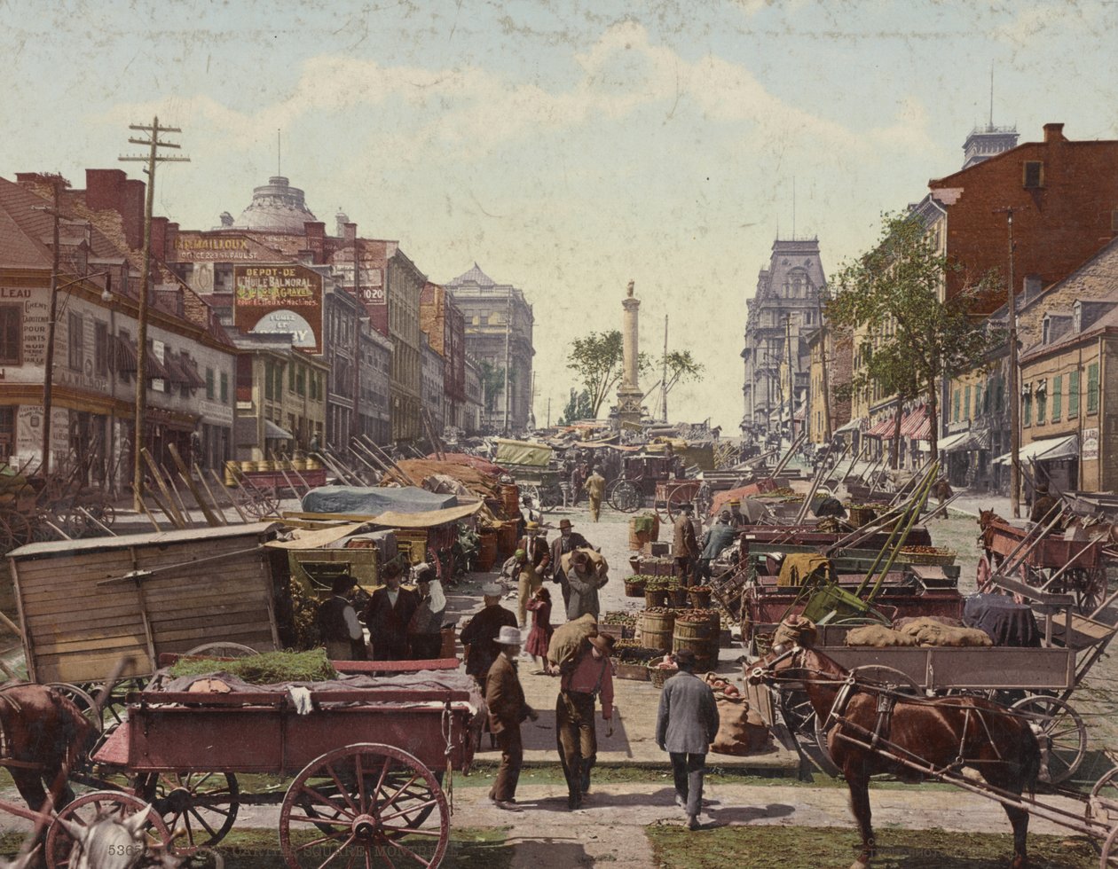Piazza Jacques Cartier, Montreal da Detroit Publishing Co.