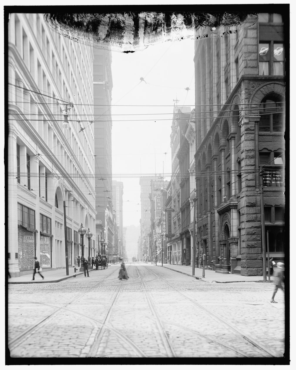 Wood Street, Pittsburgh, Pa. da Detroit Publishing Co.