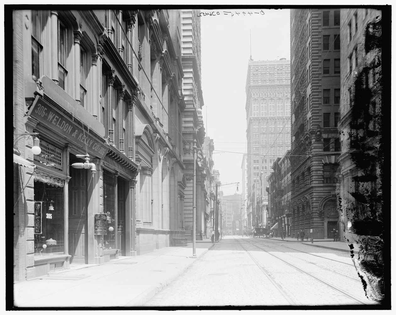 Wood Street, guardando a est, Pittsburgh, Pa. da Detroit Publishing Co.