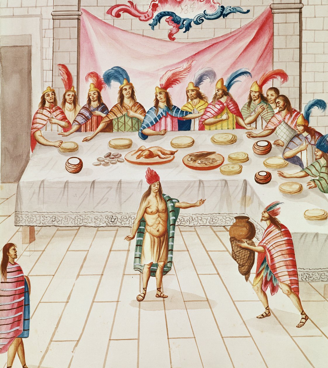 Tomo 3 fol.134, Un banchetto, da 