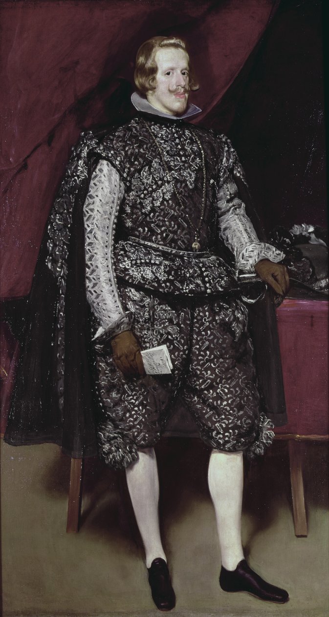 Filippo IV (1605-65) di Spagna in marrone e argento, c.1631-2 da Diego Velázquez