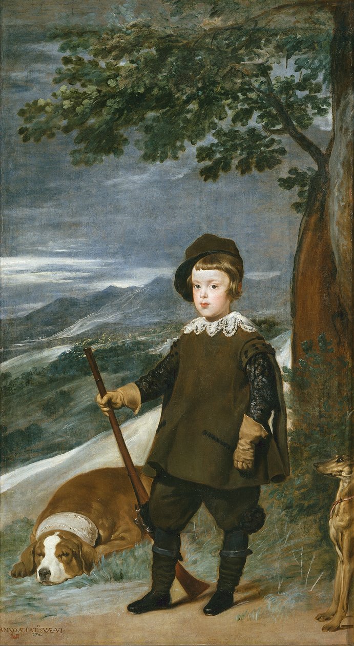 Ritratto del Principe Baltasar Carlos come cacciatore da Diego Velázquez