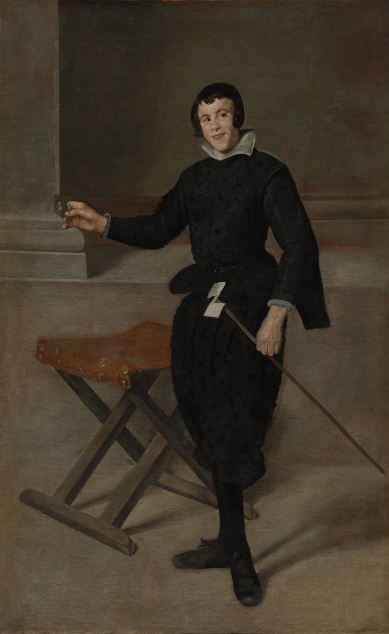 Ritratto del giullare Calabazas da Diego Velázquez