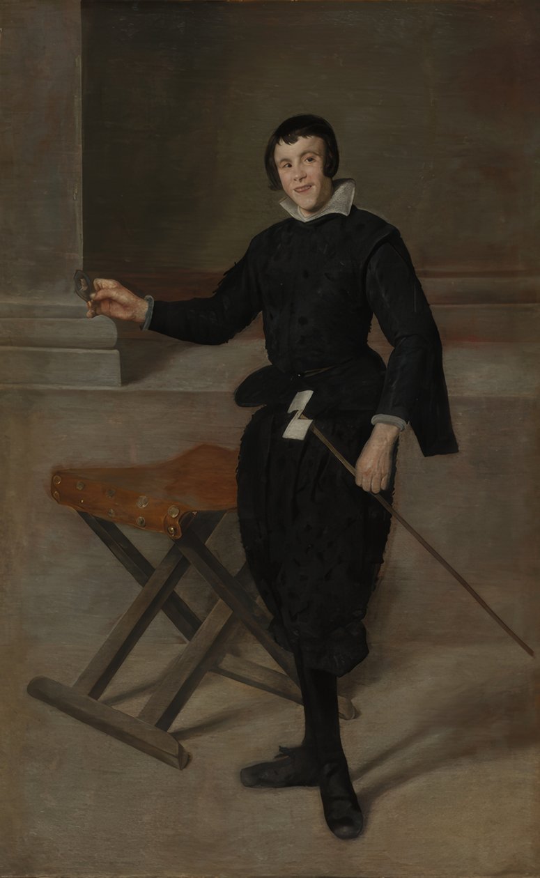 Ritratto del giullare Calabazas da Diego Velázquez