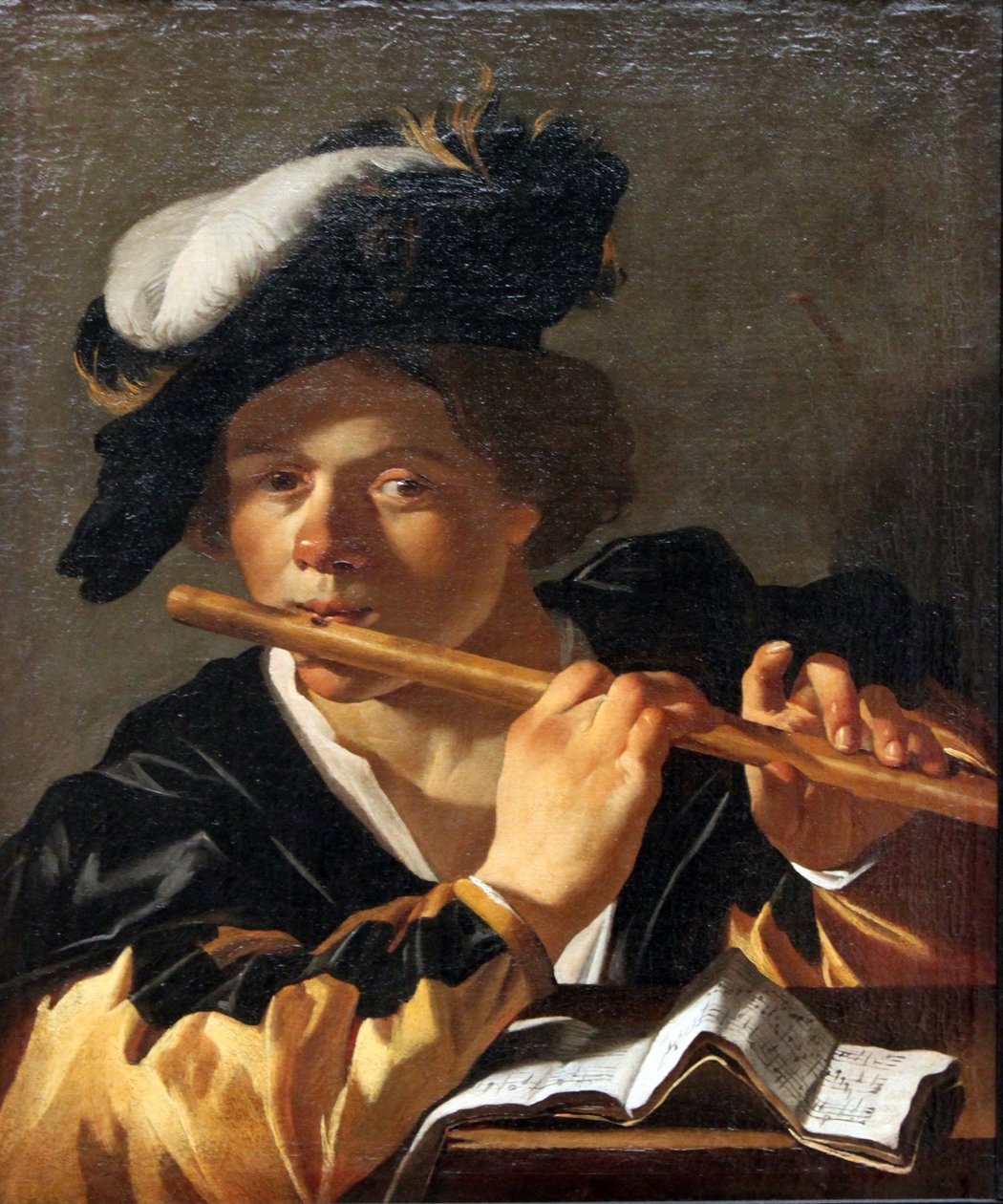 Il flautista da Dirck van Baburen