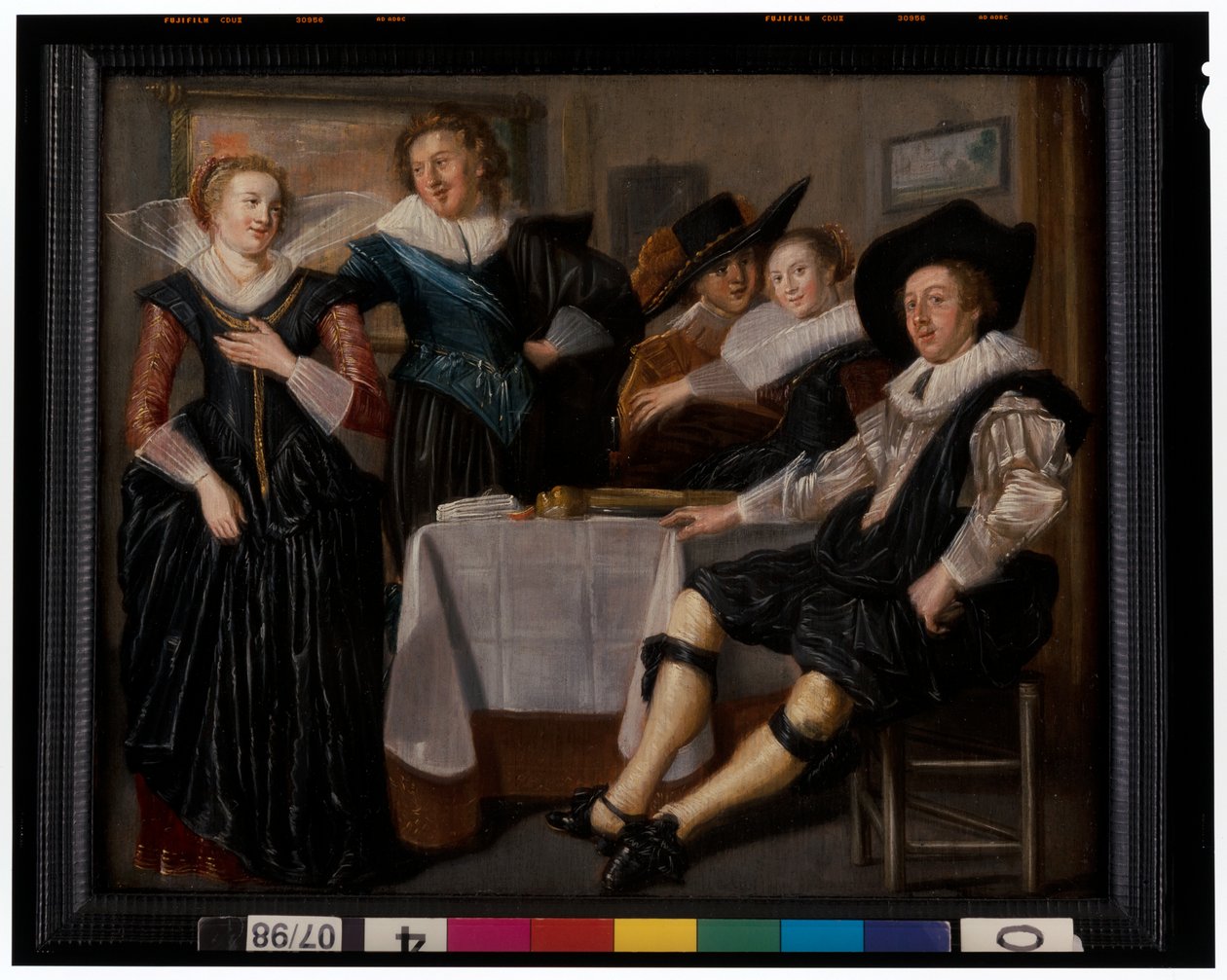 Una compagnia allegra in un interno da Dirck Hals