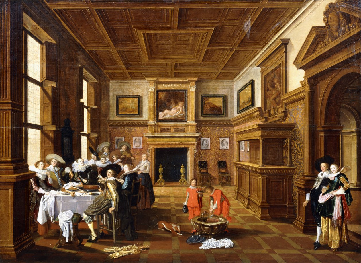 Compagnia allegra in un interno da Dirck Hals