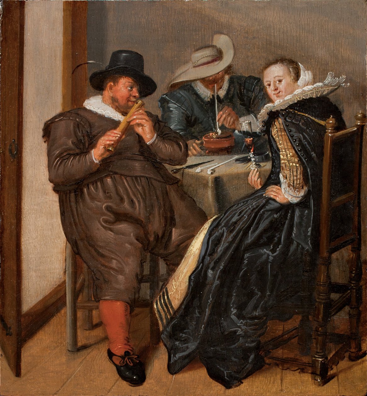 Compagnia allegra con flautista da Dirck Hals