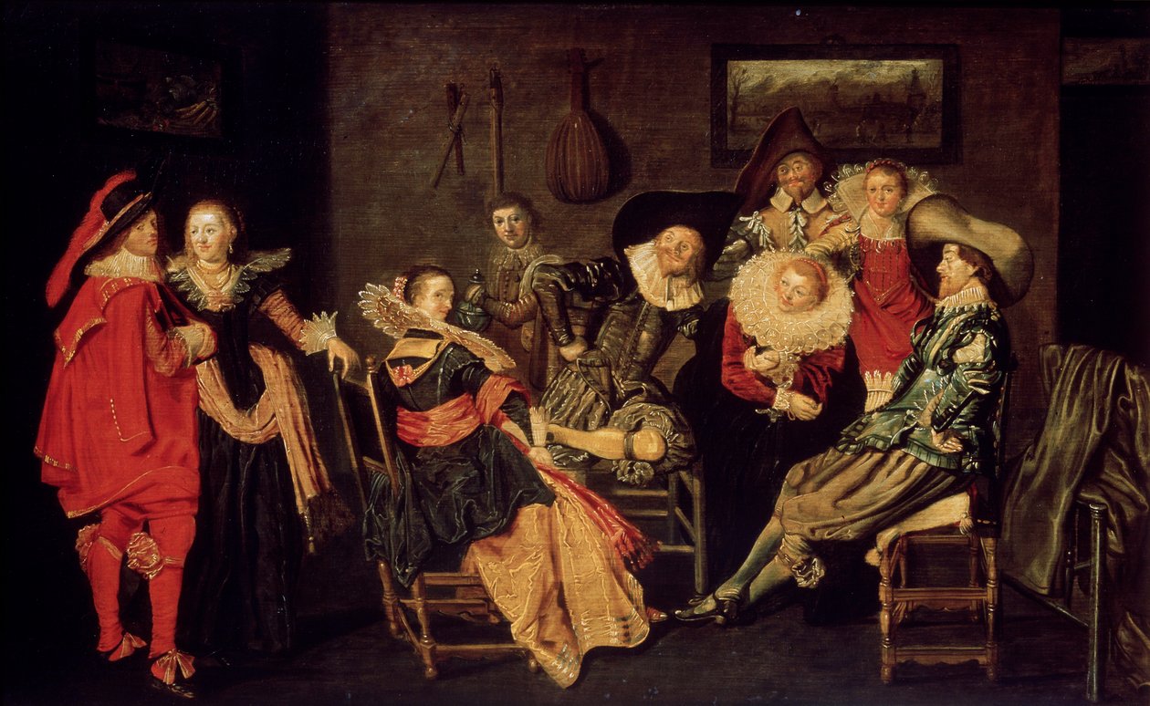La Compagnia Allegra, XVII secolo da Dirck Hals