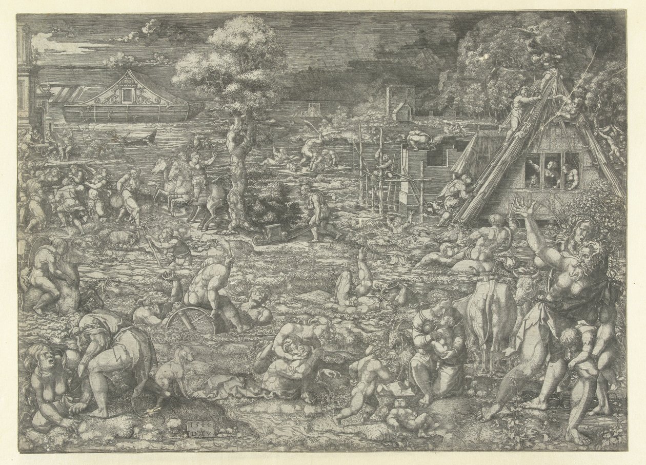 Il diluvio da Dirck Vellert