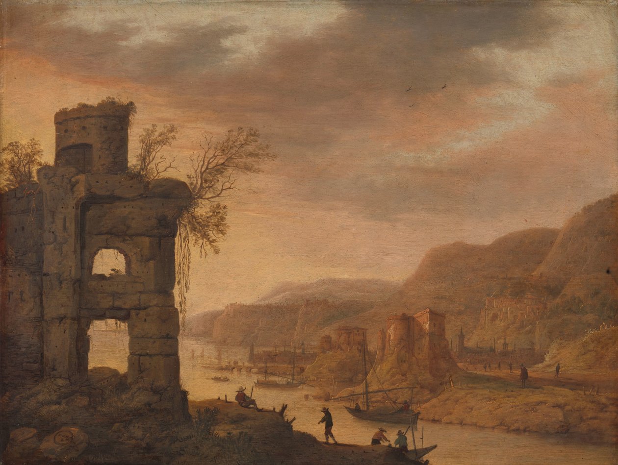 Paesaggio fluviale da Dirck Verhaert
