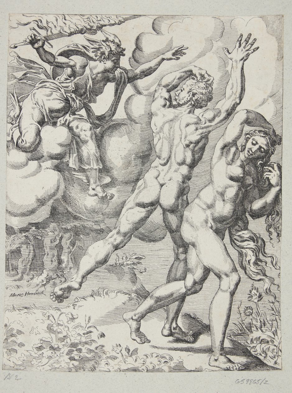 La cacciata dal Paradiso da Dirck Volckertsz. Coornhert