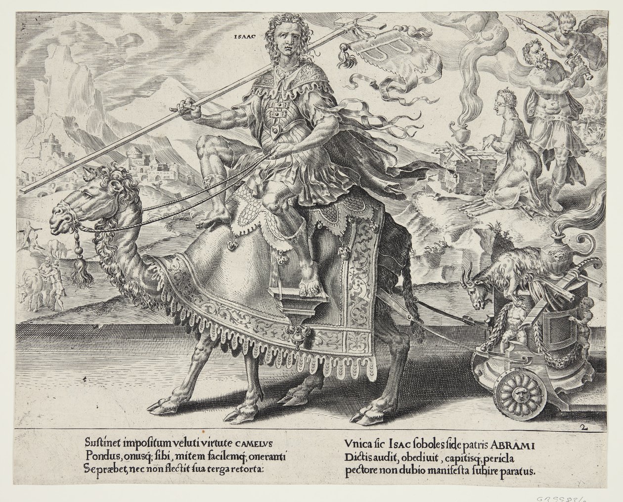 Il trionfo di Isacco da Dirck Volckertsz. Coornhert