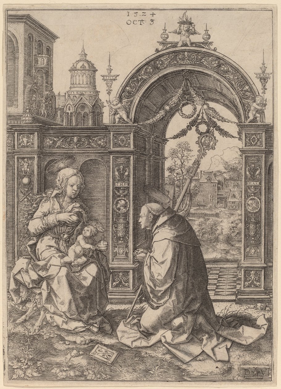 La Visione di San Bernardo da Dirk Jacobsz Vellert
