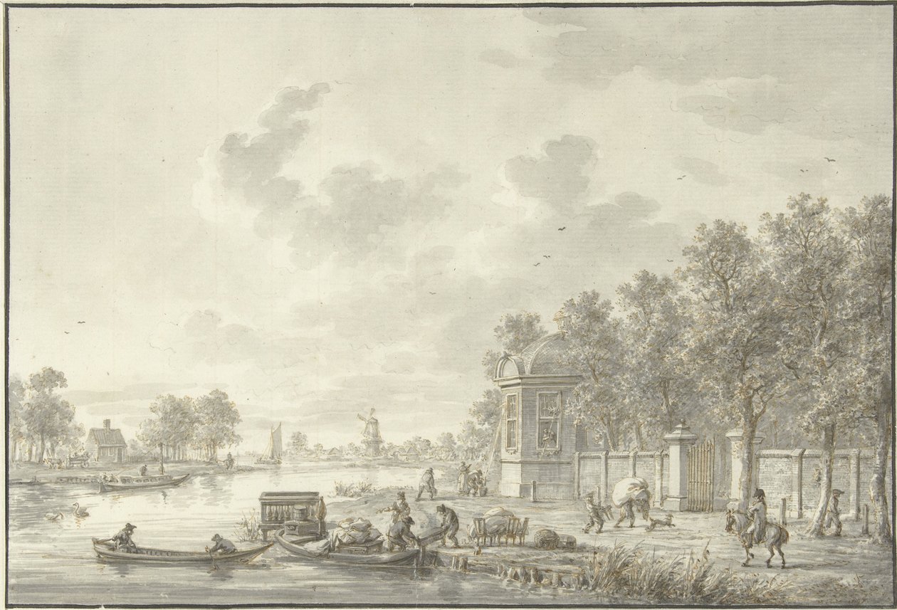 Veduta sullo Spaarne da Dirk Langendijk