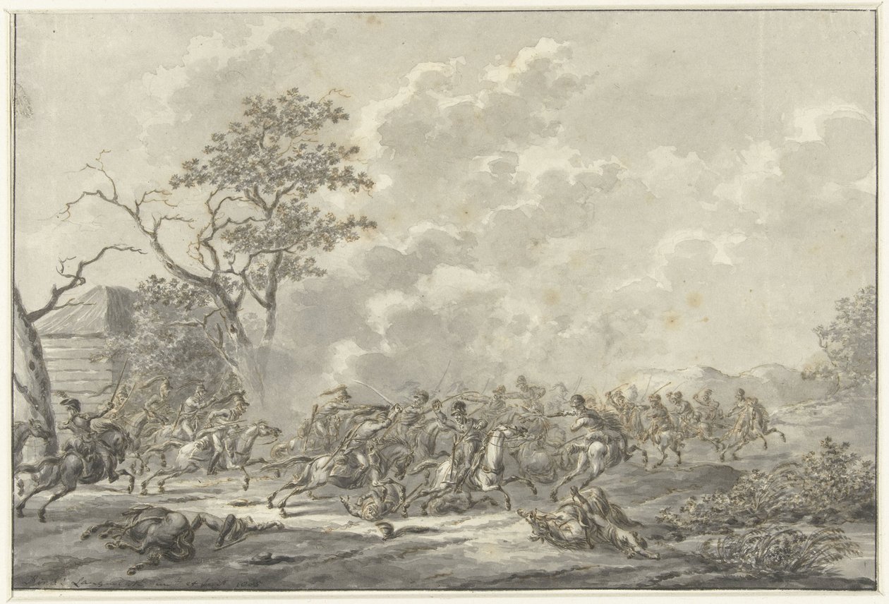 Combattimento di cavalieri da Dirk Langendijk
