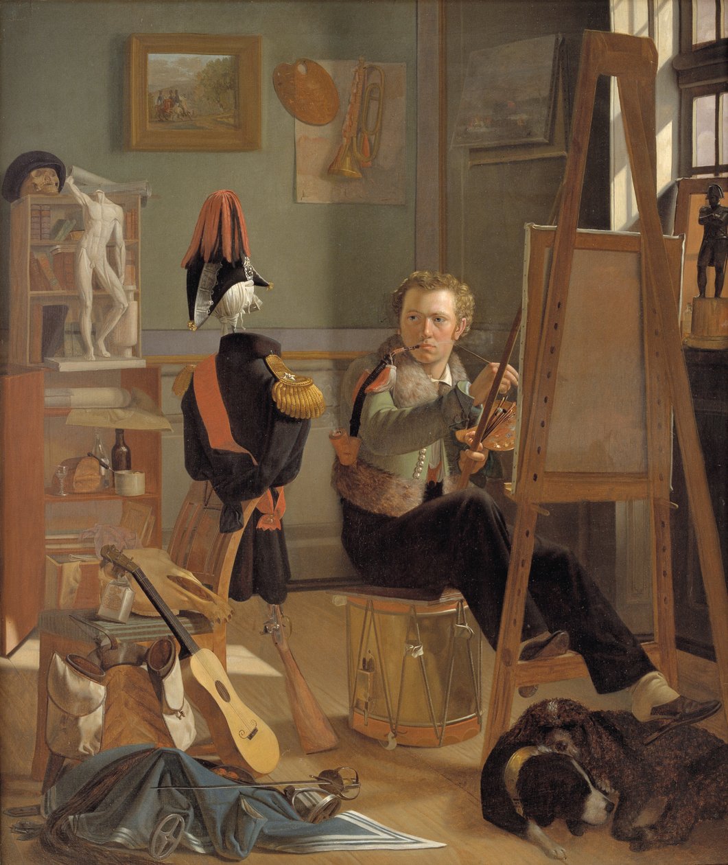 Il Pittore di Battaglie Jørgen Sonne nel suo Studio da Ditlev Blunck