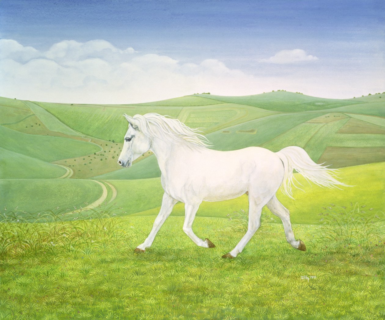 Il cavallo del paesaggio da Ditz