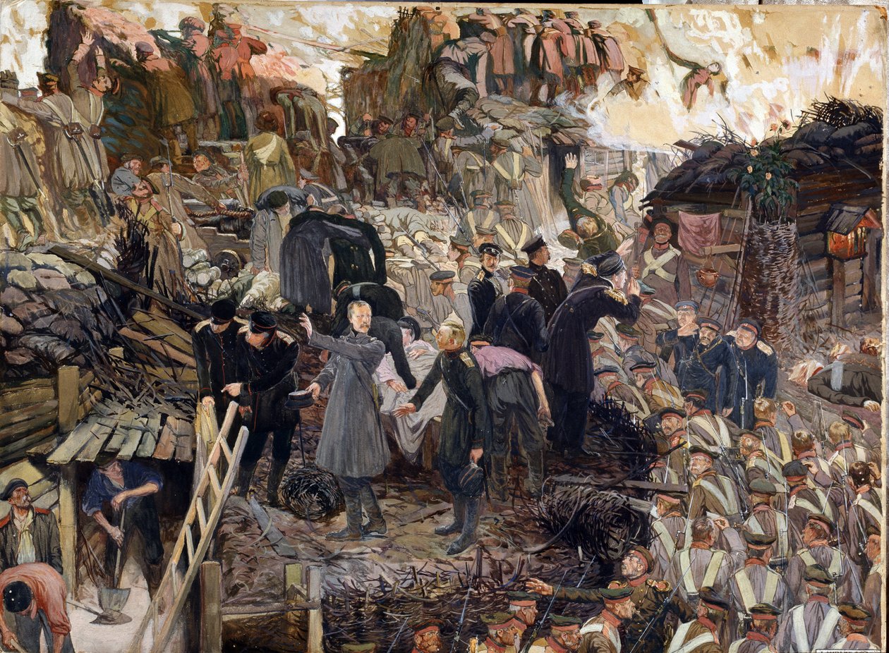 La difesa di Sebastopoli da Dmitri Nikolayevich Kardovsky