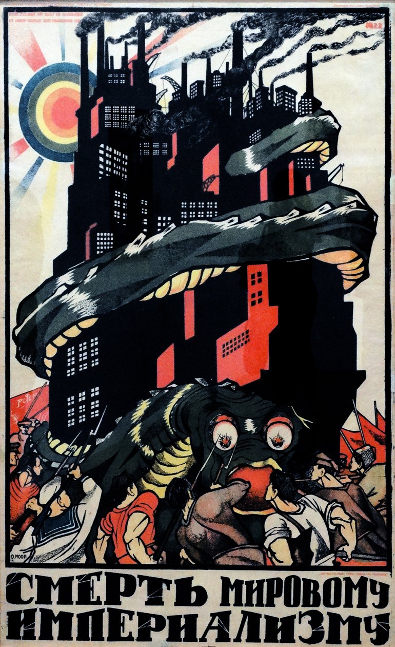 Poster di propaganda comunista da Dmitry  Moor