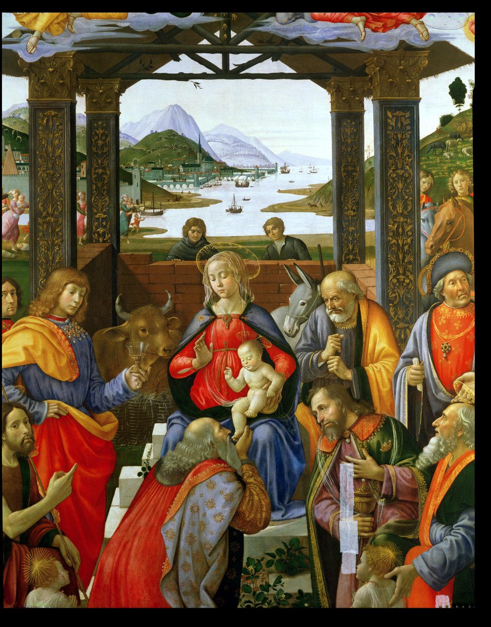 Adorazione dei Magi (dettaglio) da Domenico Ghirlandaio