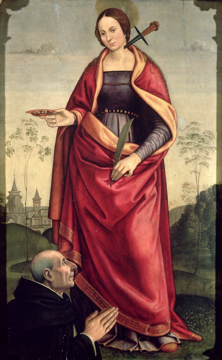 Santa Lucia e un Donatore da Domenico Ghirlandaio