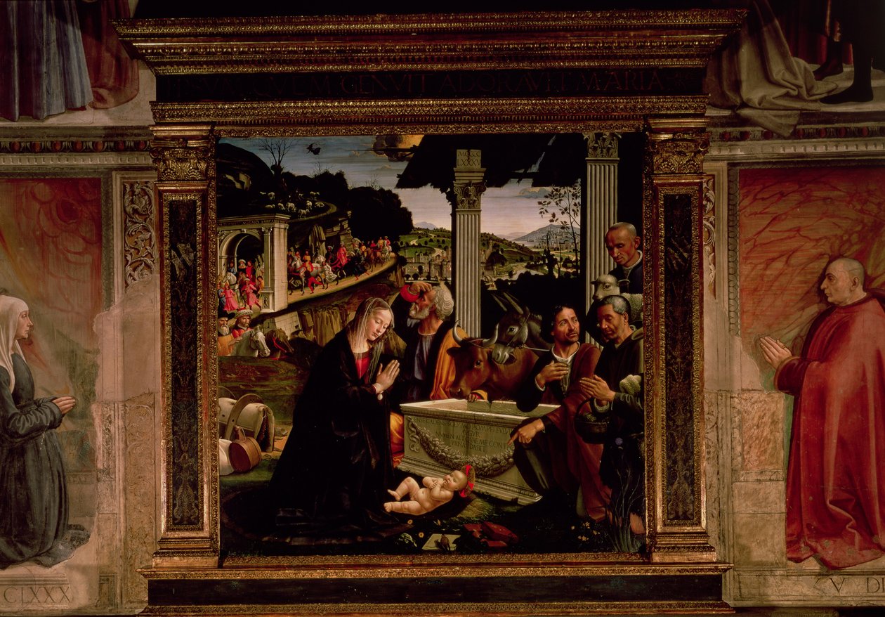 La nascita di Cristo da Domenico Ghirlandaio