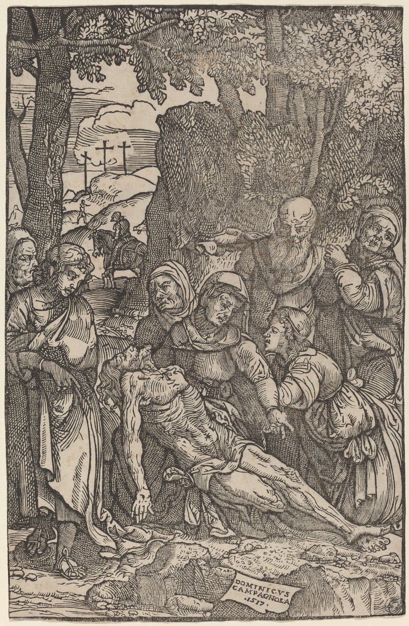 Compianto su Cristo da Domenico Campagnola