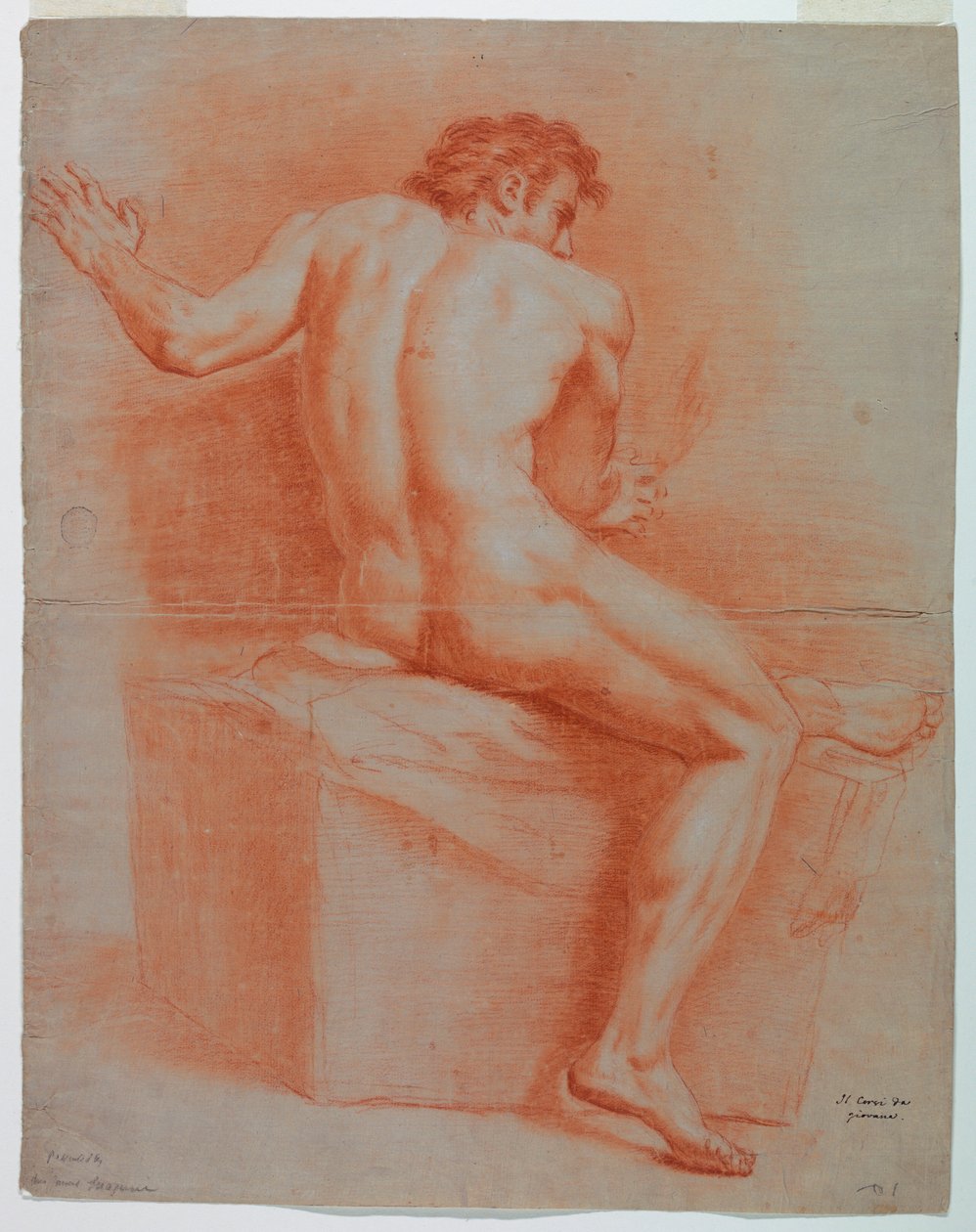 Disegno, Nudo, 1740 ca. da Domenico Corvi