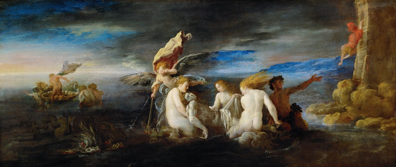 Eroe che piange il morto Leandro, c. 1622 da Domenico Fetti or Feti