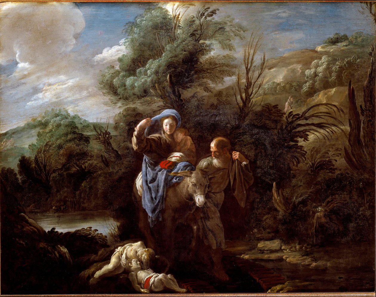 Fuga in Egitto da Domenico Fetti or Feti