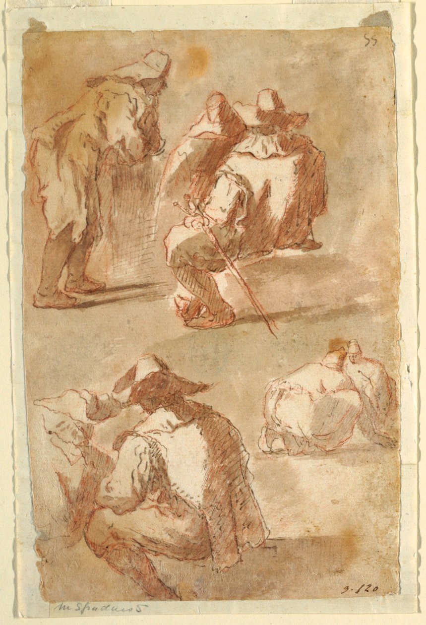 Studi figurativi da Domenico Gargiulo, called Micco Spadaro