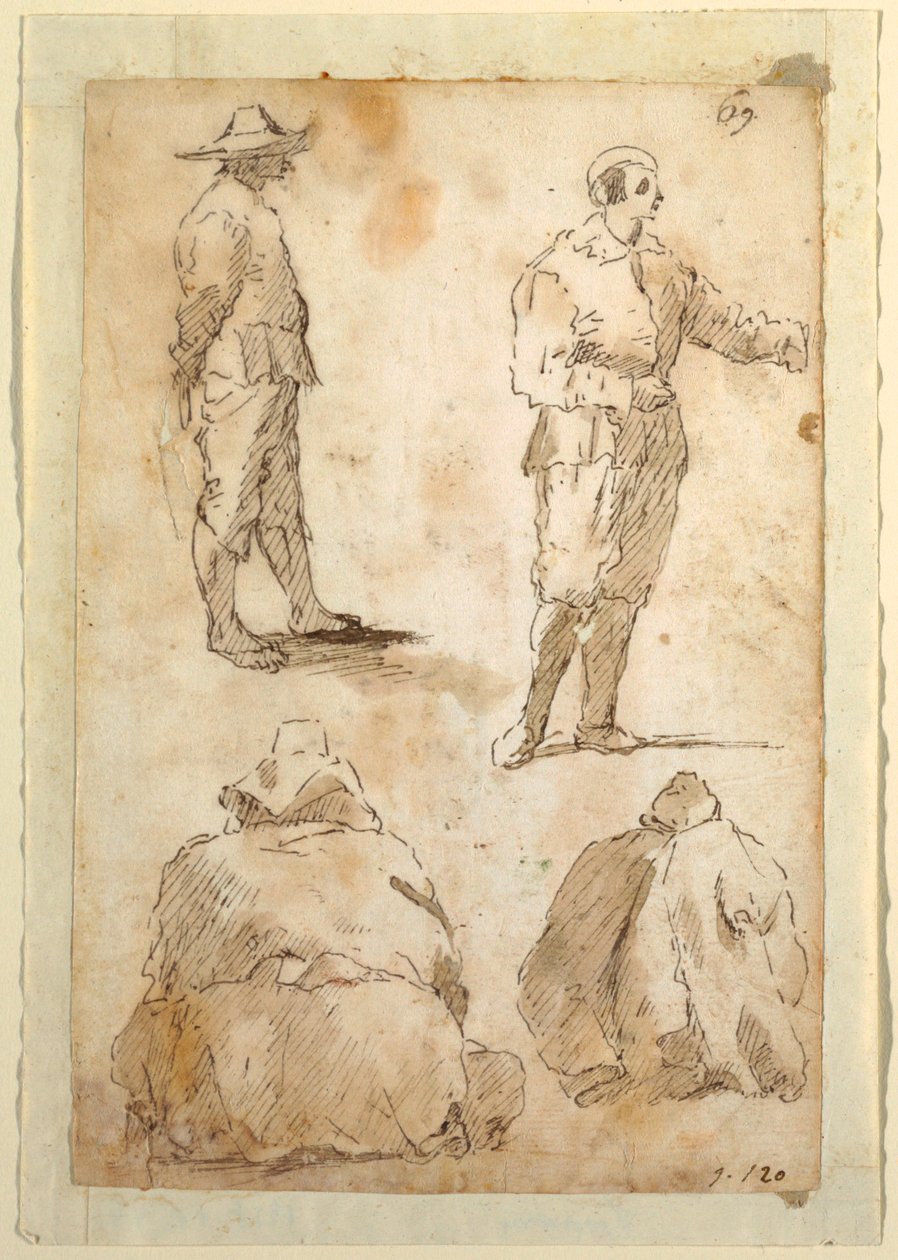 Quattro Uomini da Domenico Gargiulo, called Micco Spadaro