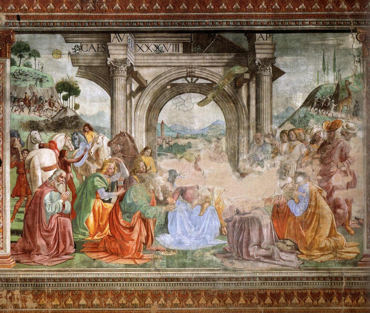 Tedesco: Adorazione dei Magi da Domenico Ghirlandaio