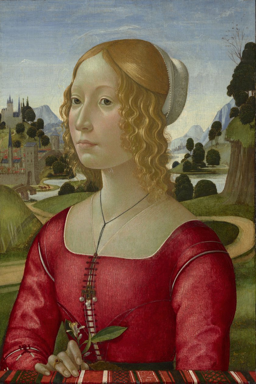 Ritratto di una Signora, c.1490 da Domenico Ghirlandaio