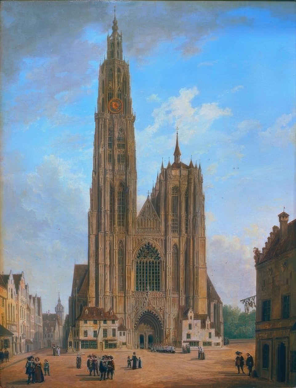 La cattedrale di Anversa da Domenico II Quaglio