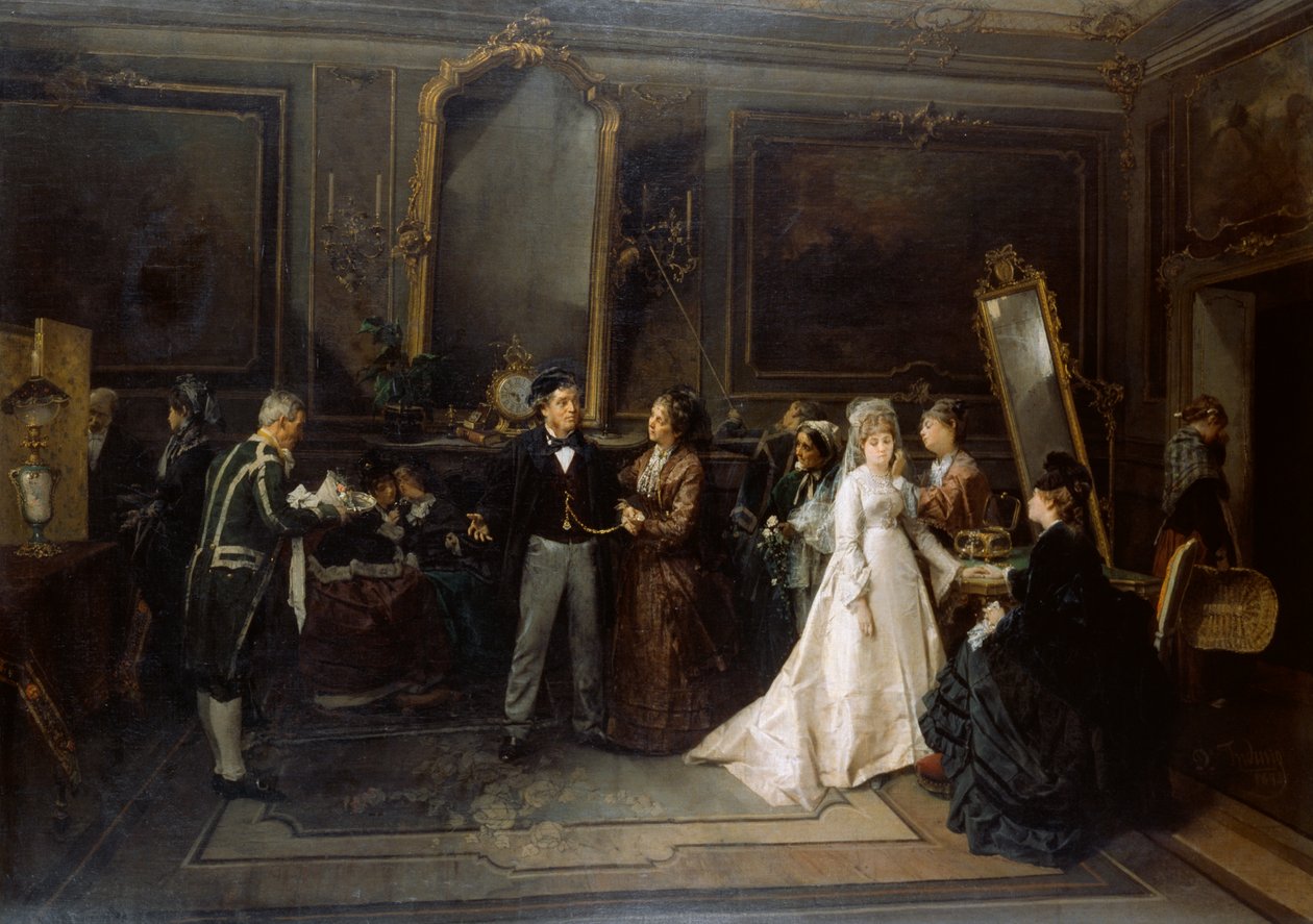 Il matrimonio è andato in fumo da Domenico Induno