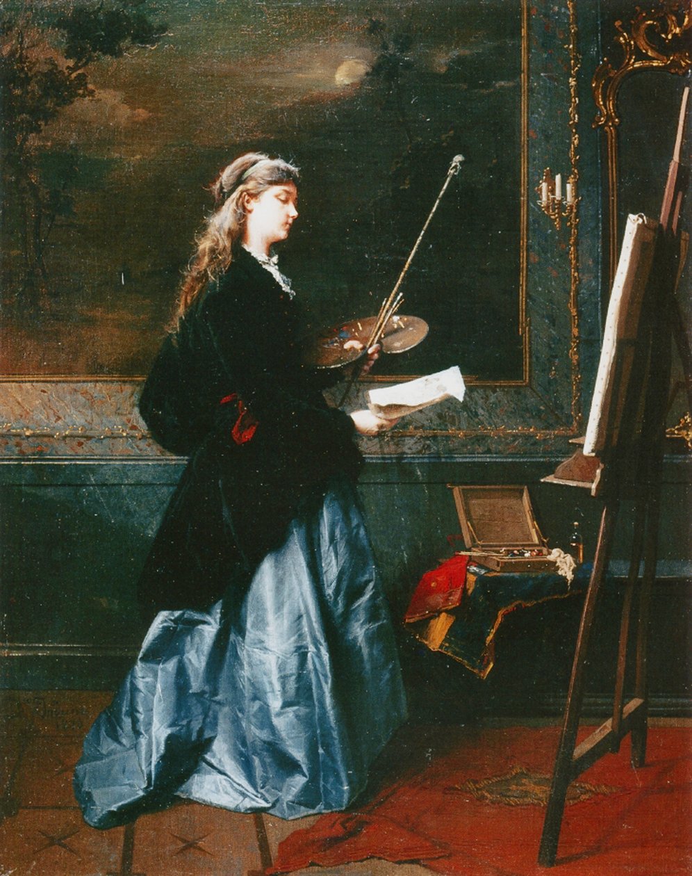 Il pittore, 1864 da Domenico Induno