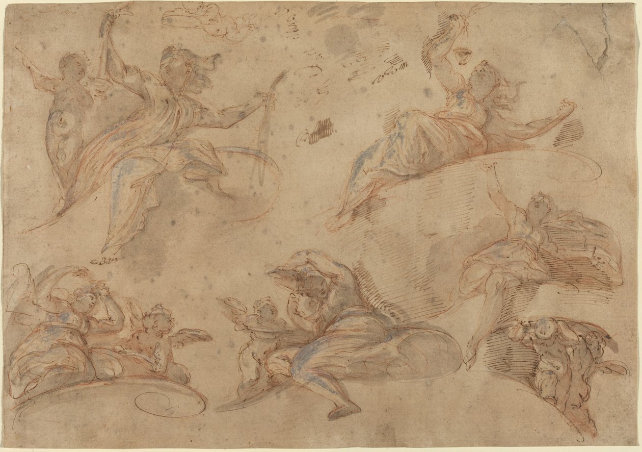 Figure Allegoriche Viste dal Basso da Domenico Maria Canuti