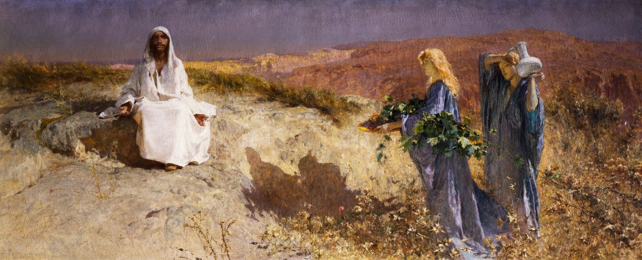 Cristo nel deserto da Domenico Morelli